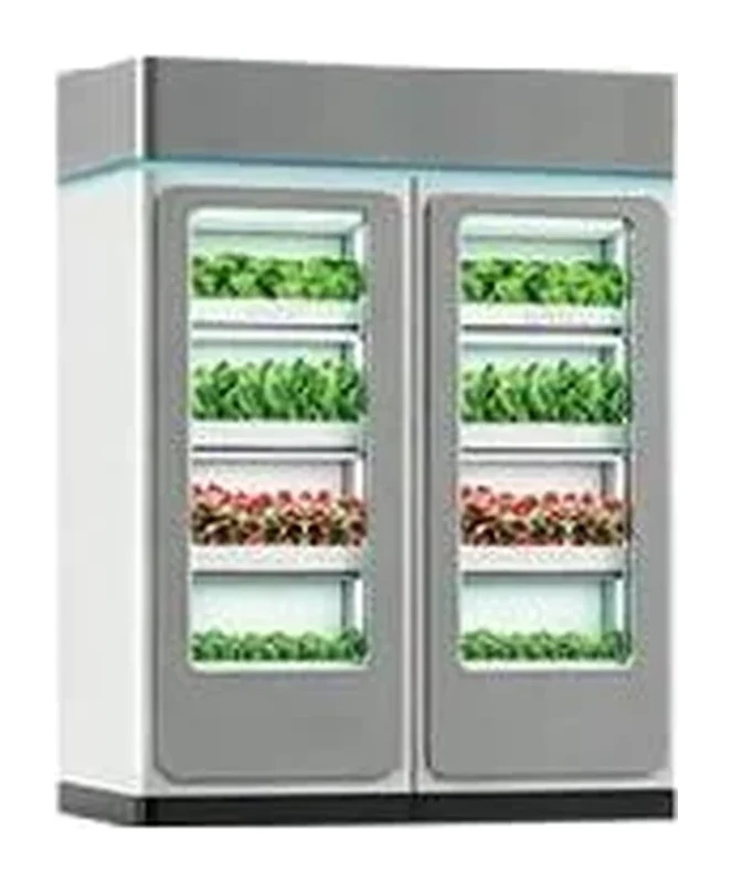 IndoorFarmX 2 台葉菜櫃整機方案（矮款）