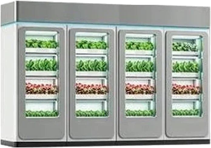 IndoorFarmX 4 台葉菜櫃整機方案（矮款）